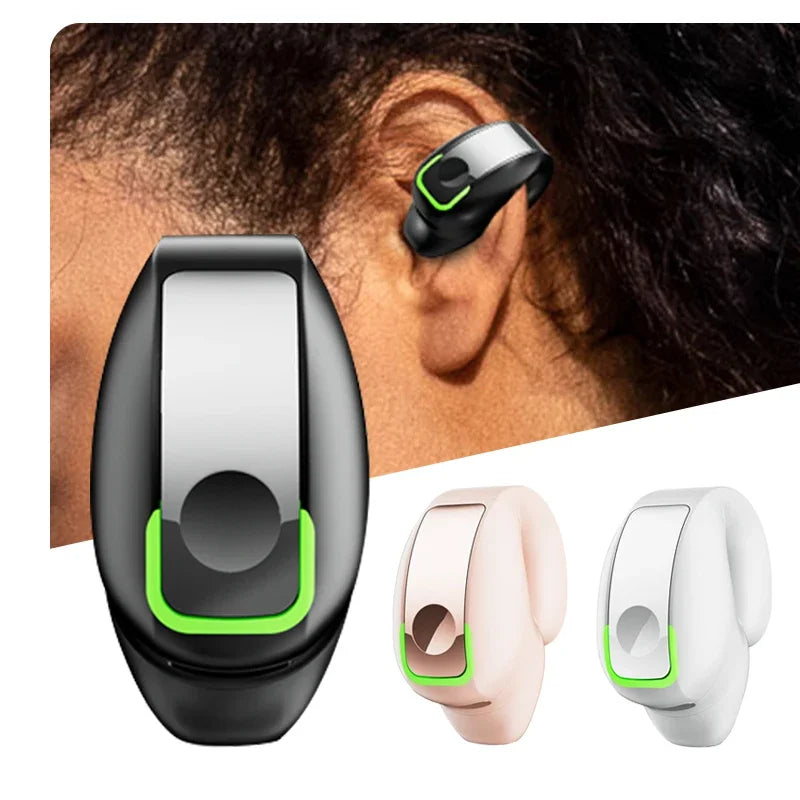 STTKGZD Earphone Clip Wireless Bluetooth Headphone Bone Conduction Headset High Quality TWS Auriculares Sport Noise Canceling