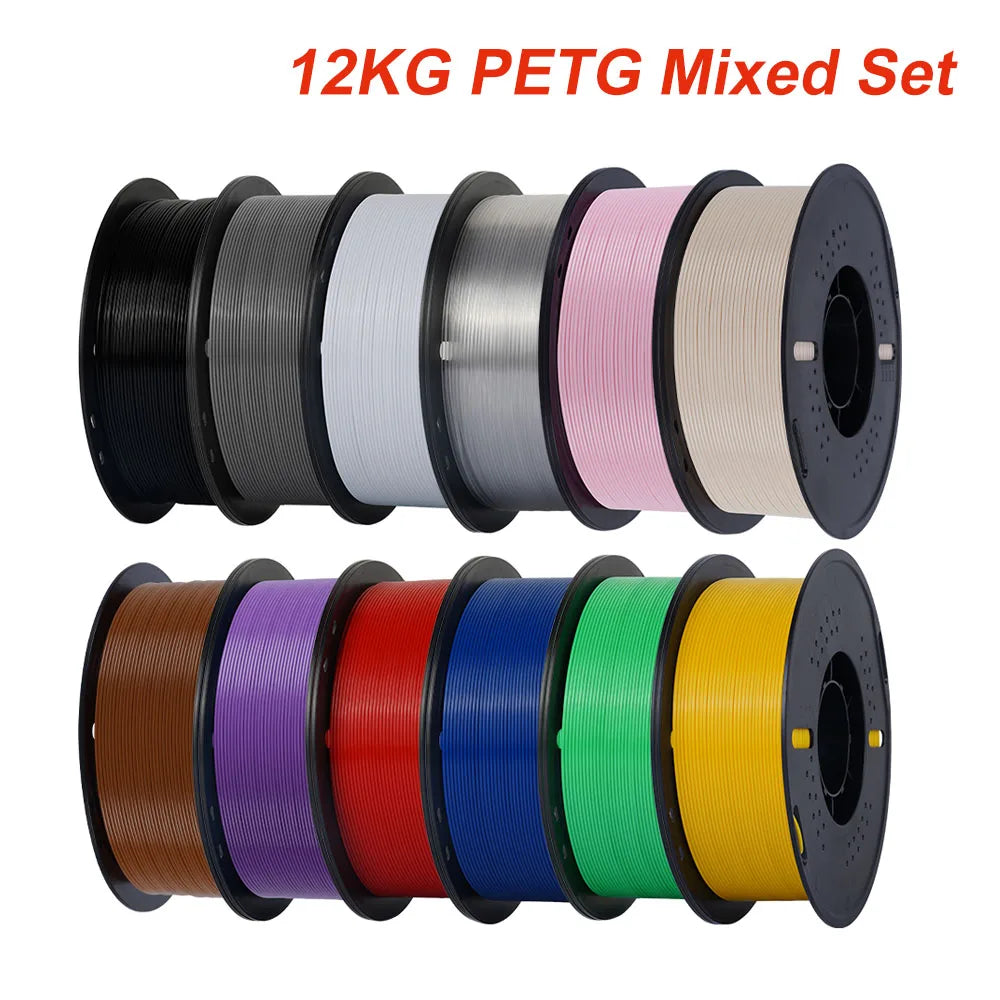 10KG 1.75mm PETG Filament Tangle-Free, High Quality 3D Printing Eco-friendly Plastic Consumables 22LBS, Vacuum Packaging 3D Printing