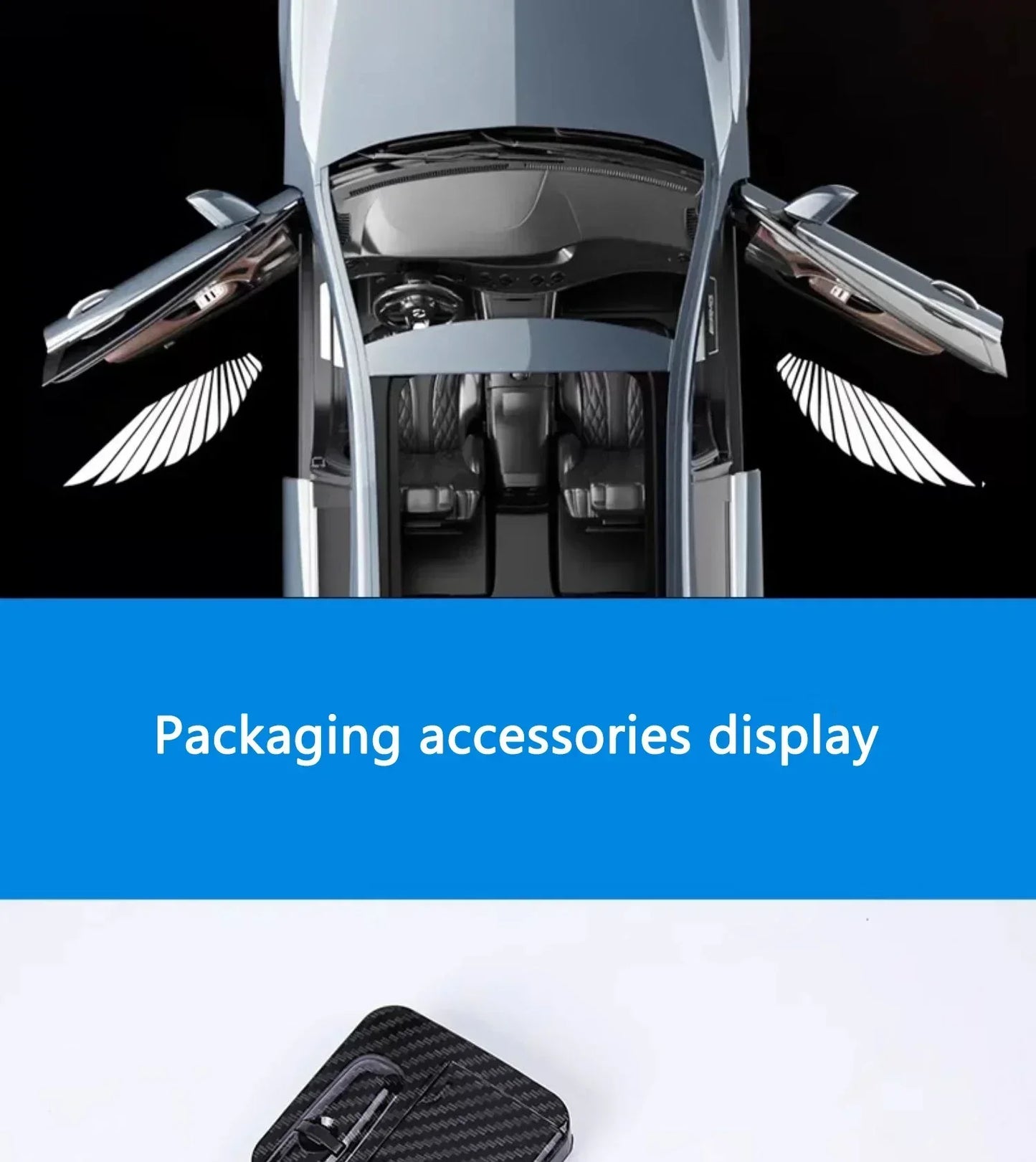 Wireless HD Laser Car Door Projector - 2/4pcs, Auto Accessory, No Wiring Required, Battery-Powered,  for Easy Night Entry