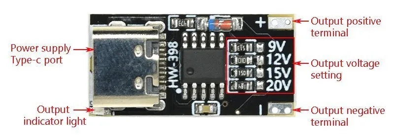 1-20PCS PD/QC/AFC Type-C Decoy Board USB Boost Module PPS/QC4 FCP AFC Type-C Trigger Polling Detector Power Fast Charging