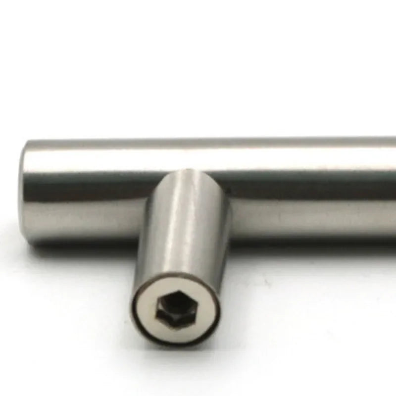 Diameter 10mmStainless Steel Kitchen Door Cabinet T Bar Handle Pull Knob 2" ~ 24''