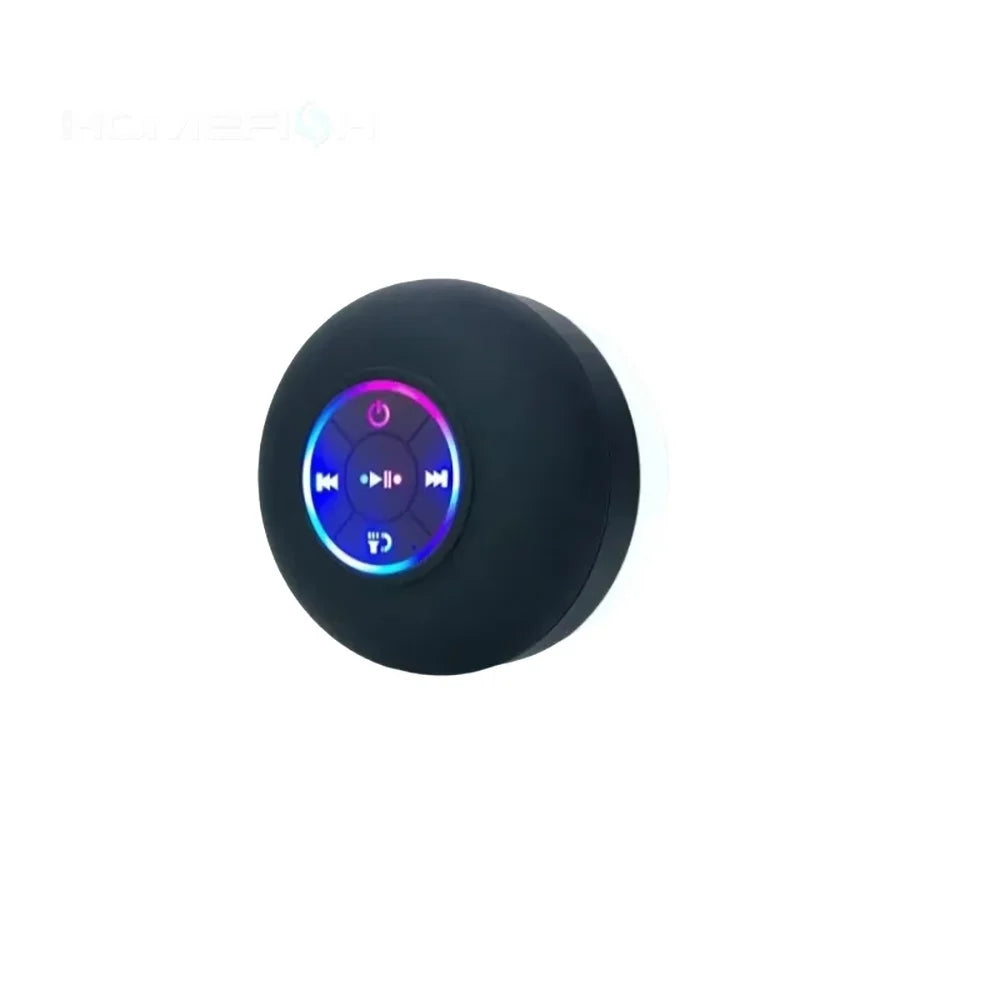 Mini Portable LED Bluetooth Speaker New Bathroom Waterproof Large Suction Cup Speaker Wireless Outdoor Sports Stereo Speaker
