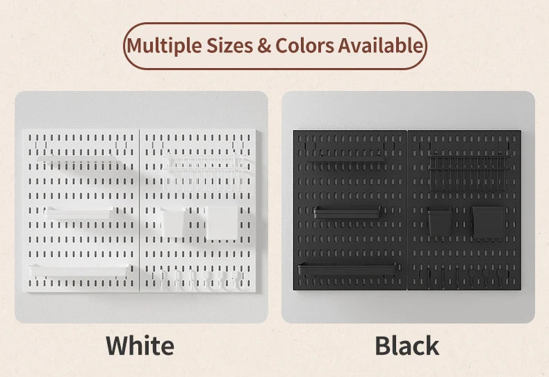 The Ultimate Modular Desk System | Plastic Pegboard Organizer Lets You Combine Hooks, Bins, Shelves & Baskets Freely