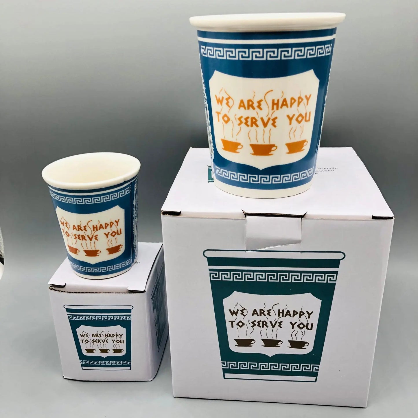 90-280ml Ceramic Cup We Are Happy To Serve You Coffee Cup For Kitchen Coffee Shop Restaurant,Latte Mug,Drinkware Gift Souvenir