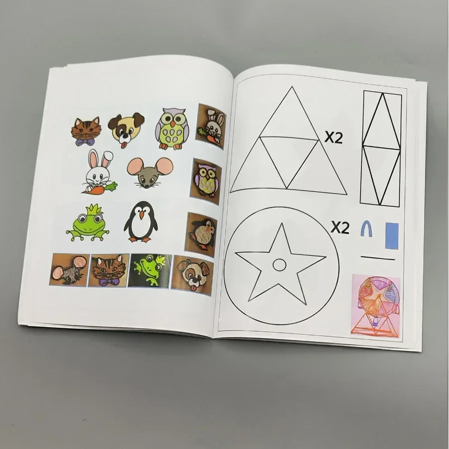 Patterns for 3D Pens: Painting book, Graphic Templates & Painting Tutorials  with Double-Sided Printing and PVC Transparent Plat