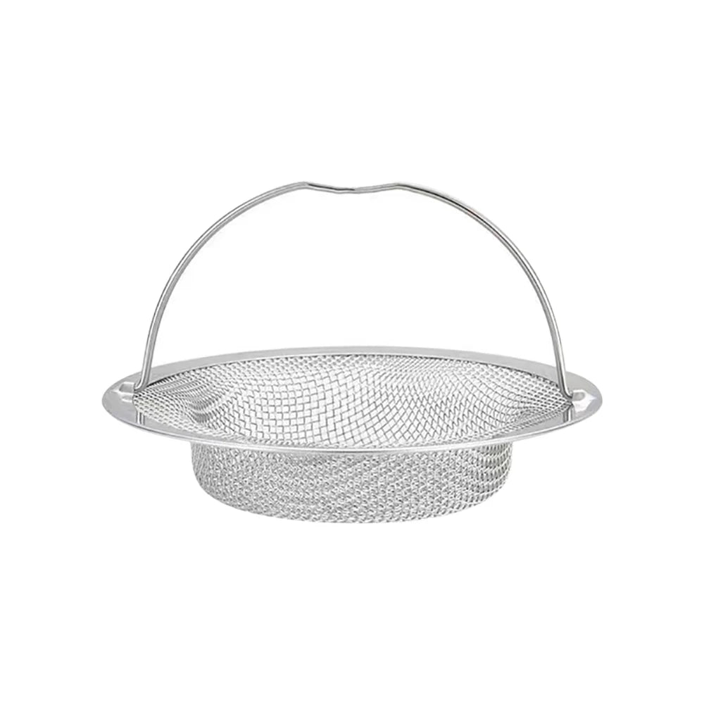 Stainless Steel Bathtub Hair Catcher Stopper Shower Drain Hole Filter With Handle Metal Sink Strainer Floor Drain For Kitchen