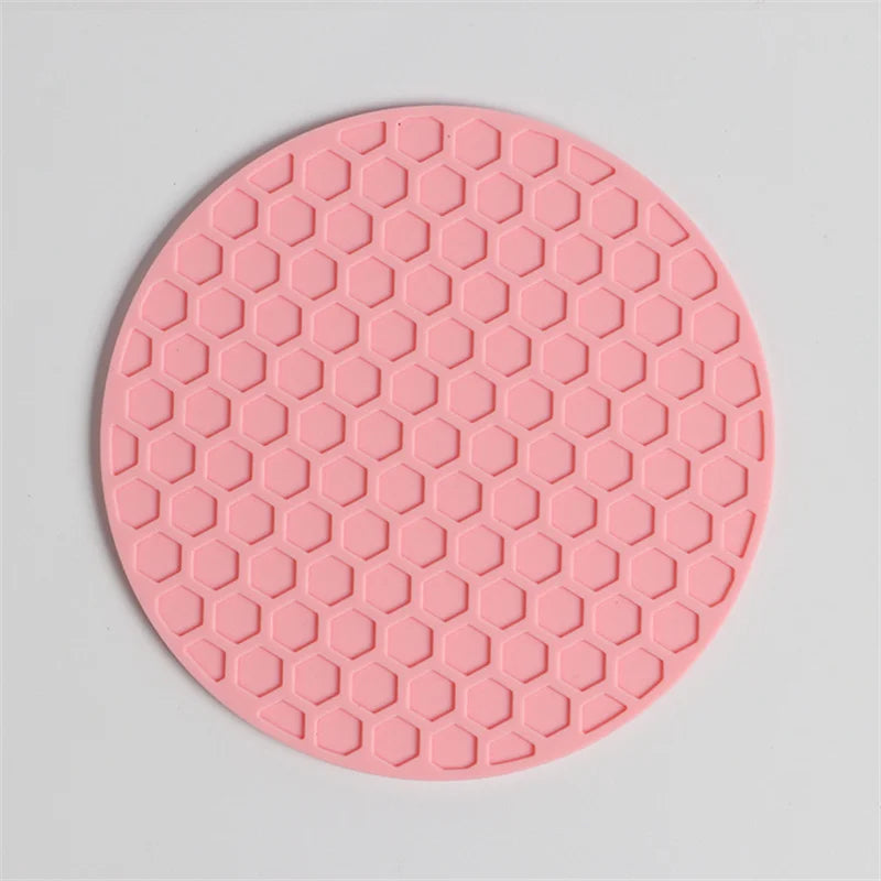 10/9cm Cup Coaster Silicone Cup Pad Slip Insulation Pad Cup Mat Hot Drink Holder Mug Stand Tasteless Home Kitchen Accessories