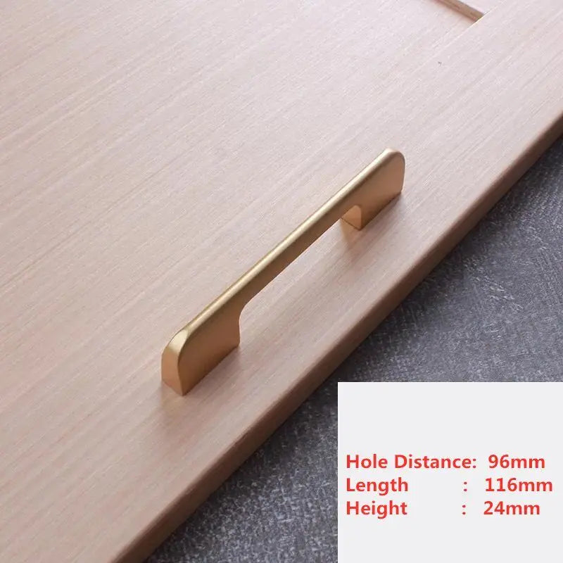 Handles Drawer Cabinet Furniture Kitchen Handles for Cabinet Knob Door Drawer Furniture Kitchen Knob Golden Simplicity Hardware