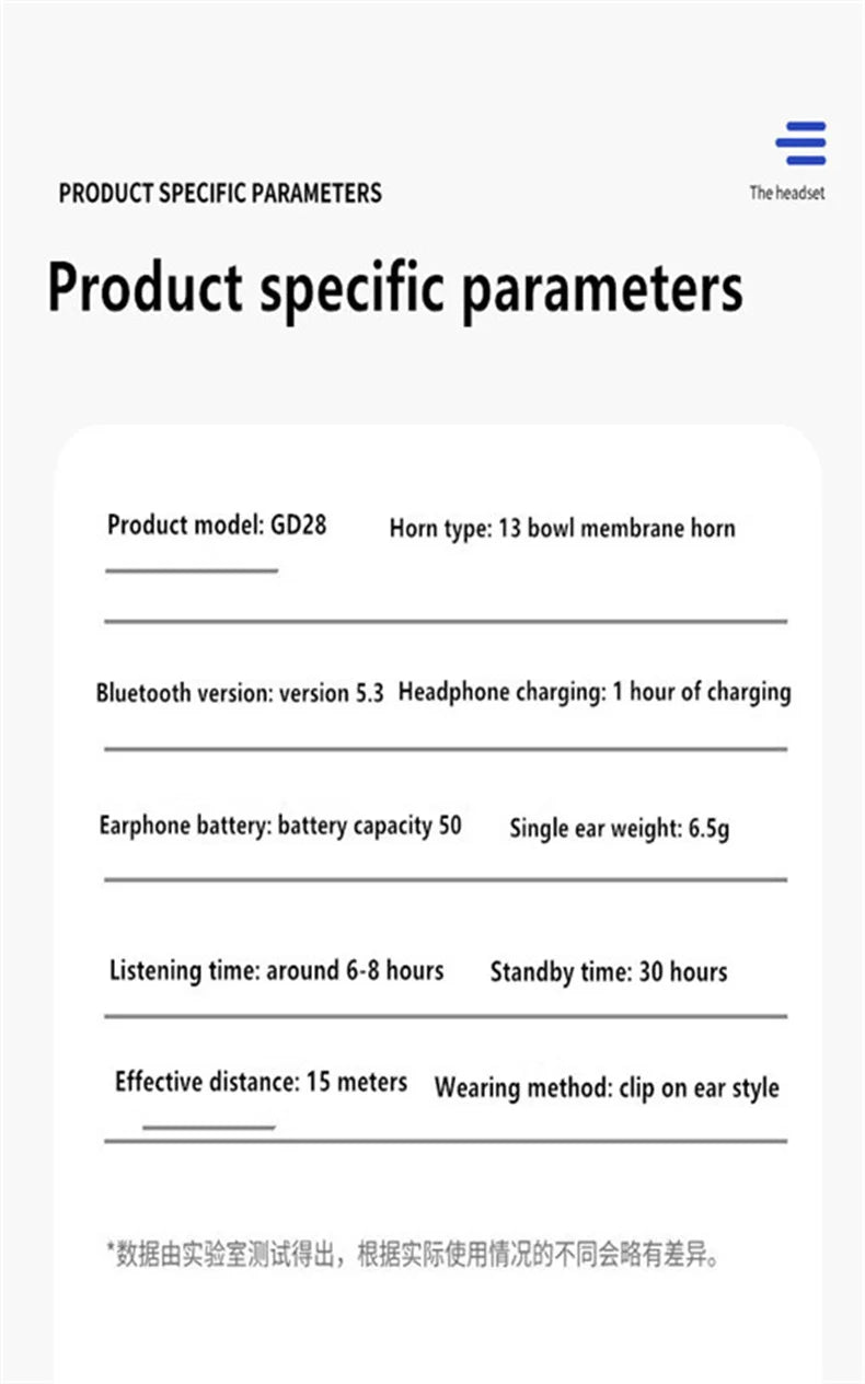 STTKGZD Earphone Clip Wireless Bluetooth Headphone Bone Conduction Headset High Quality TWS Auriculares Sport Noise Canceling