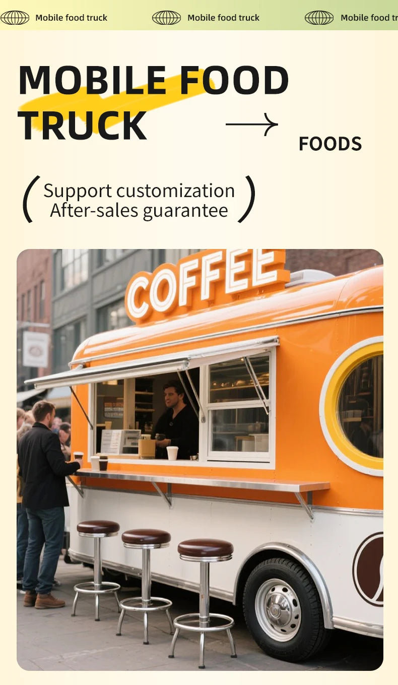 Hamburger Mobile  Food Trailer  Equipped with Full Restaurant