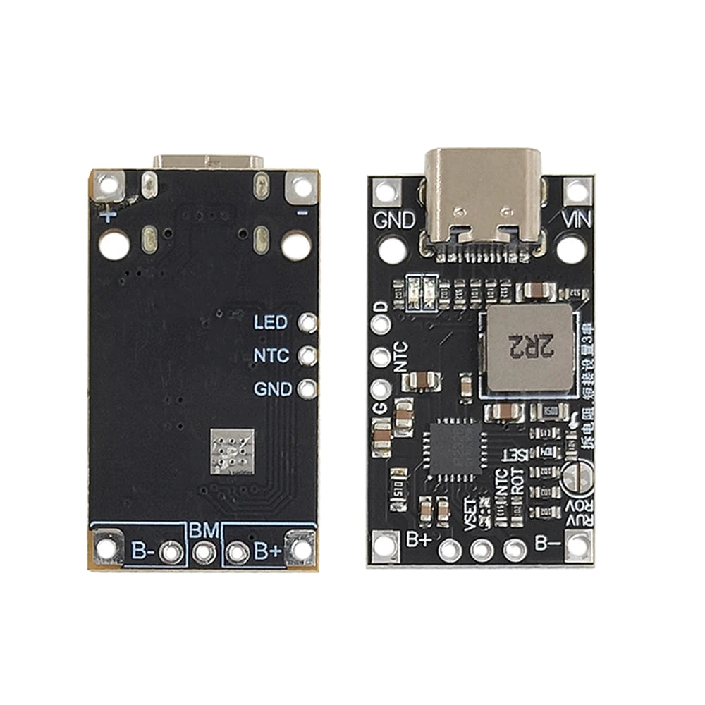 2S 3S Type-C USB BMS 15W 8.4V 12.6V 1.5A Lithium Battery Charging Boost Module With Balanced Support Fast Charge With Indicator