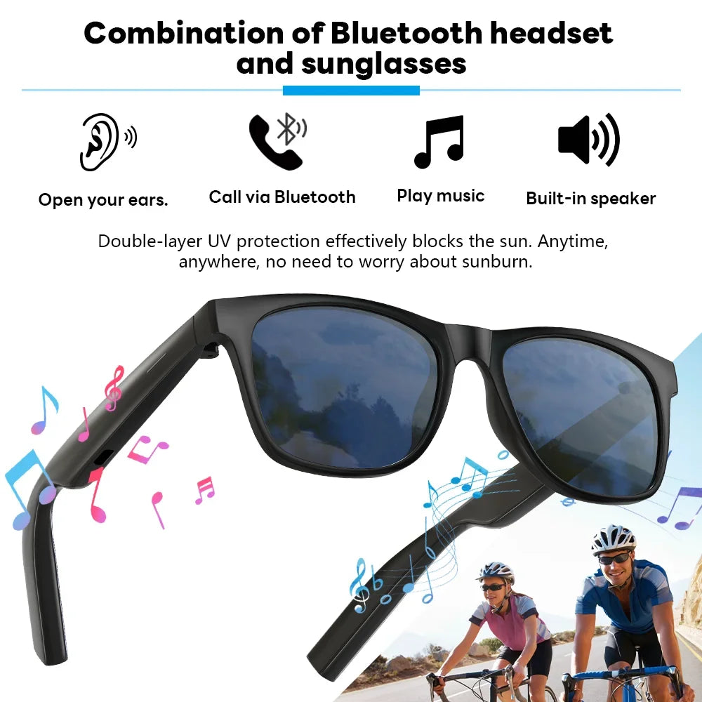Lenovo AI Smart Wireless Glasses Bluetooth Sunglasses Remote 8K Control Touch Photo Camera Recording Voice Assistant Translator