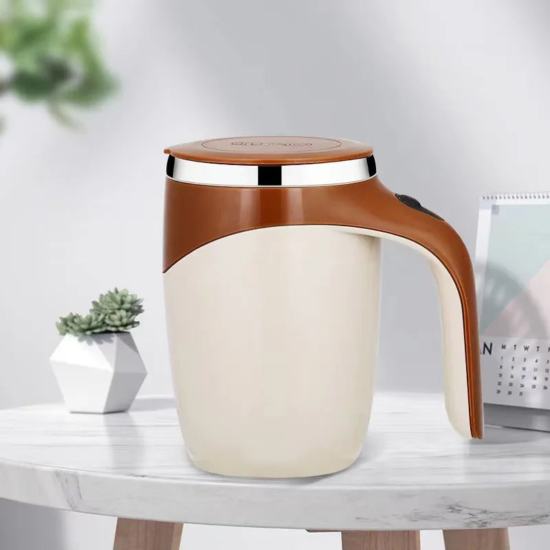 Automatic Stirring Cup12Ounces with USB Charging Cable Magnetic Stirring Coffee Cup Easy To Clean for Office/Kitchen/Travel/Home
