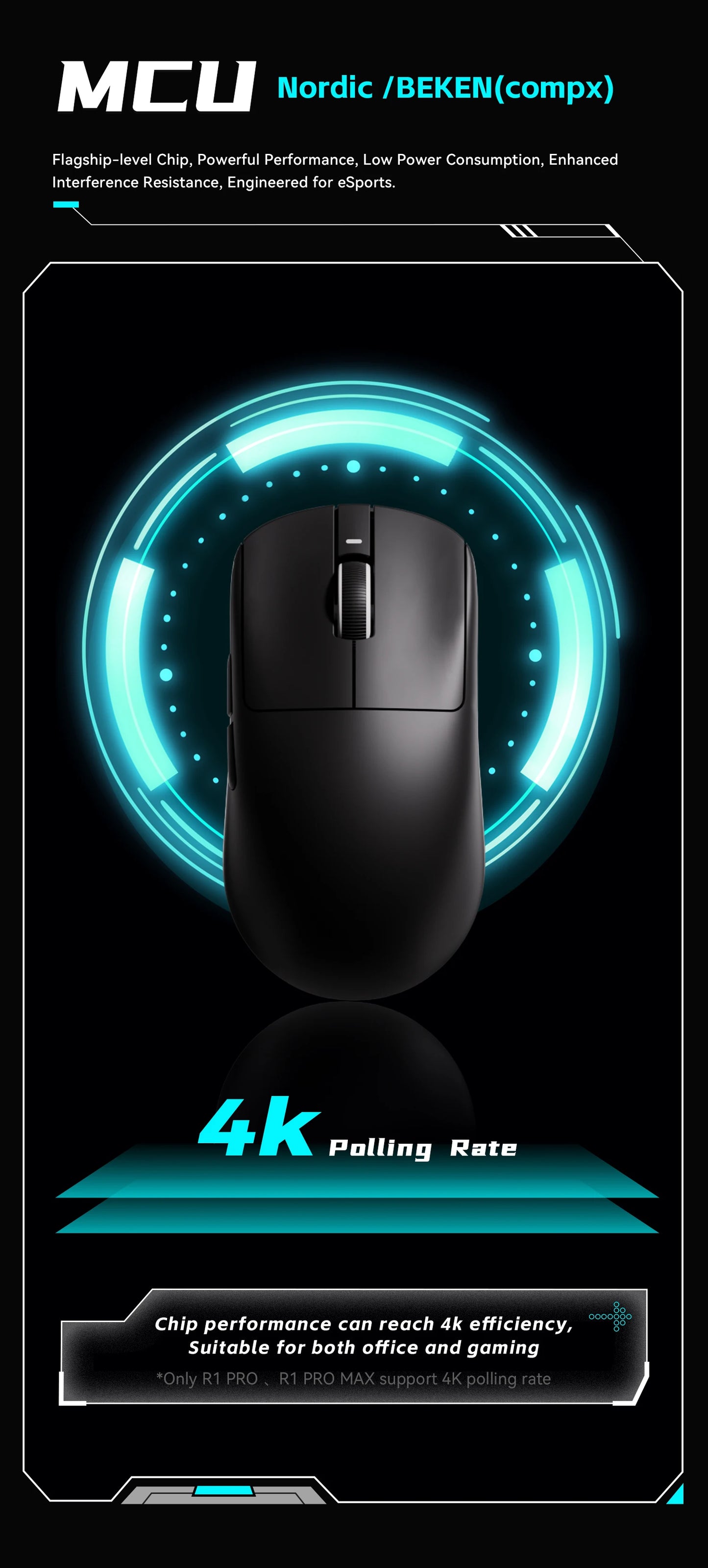 VXE Dragonfly R1 Wireless Mouse PAW3395 Sensor Nordic 52840 2KHz FPS Game Mouse Intelligent Speed Low Delay Game Office