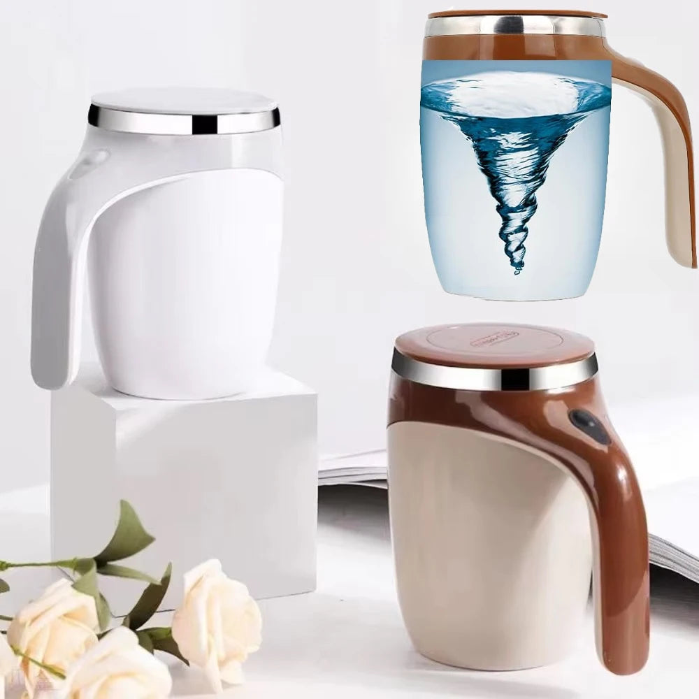 Automatic Stirring Cup12Ounces with USB Charging Cable Magnetic Stirring Coffee Cup Easy To Clean for Office/Kitchen/Travel/Home