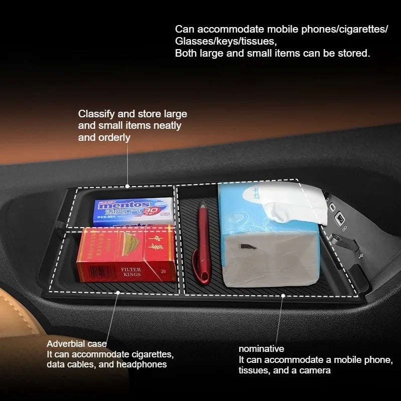 For Leapmotor C10 2024-2026 Center Console Lower Storage Box Armrest Storage Tray Organizer Auto Case Car Interior Accessories