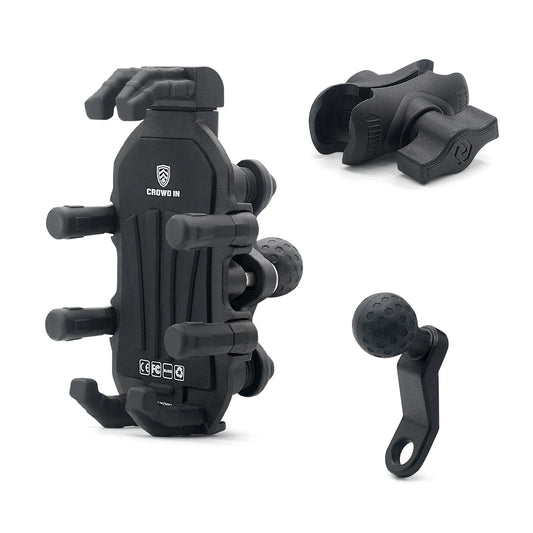 Motorcycle Mobile  Holder Car Aluminum Alloy Upgrade Shock Absorption Electric Vehicle Mobile Phone Holder Outdoor Mirror Seat
