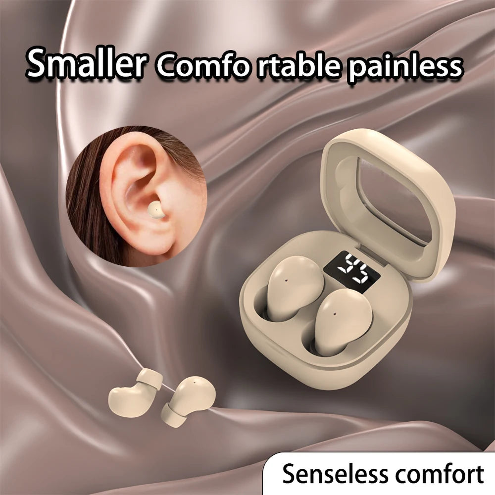 Wireless Bluetooth Headset Mini Ultra Small Sleep New Invisible Earbuds High Sound Quality Headphones Noise Reduction Earphones