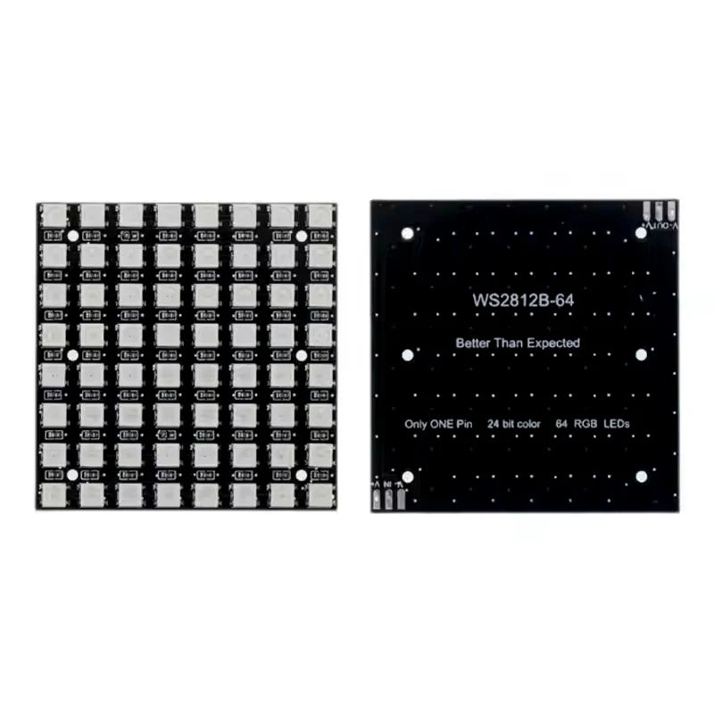 WS2812 LED 5050 RGB 8x8 64 Bit LED Matrix Module