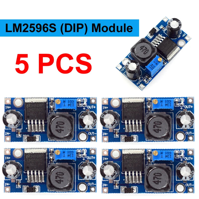 1-10PCS LM2596S DC-DC 3A 92% Step-down Power Supply Module Adjustable Step-down module 3.2V-35V To 1.25V-30V Voltage Regulator