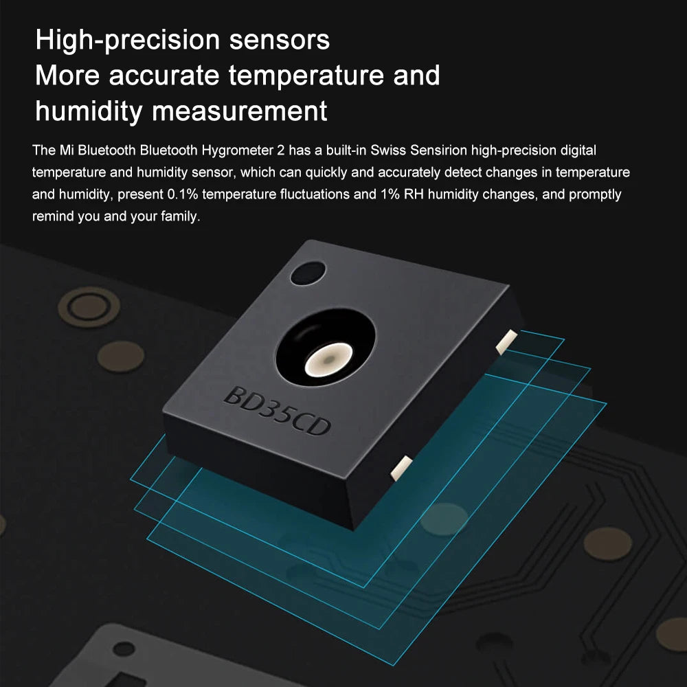 Xiaomi MIJIA Smart Hygrometer Thermometer 2 Bluetooth Wireless Electric Digital Hygrometer Thermograph With Mijia APP Smart Home