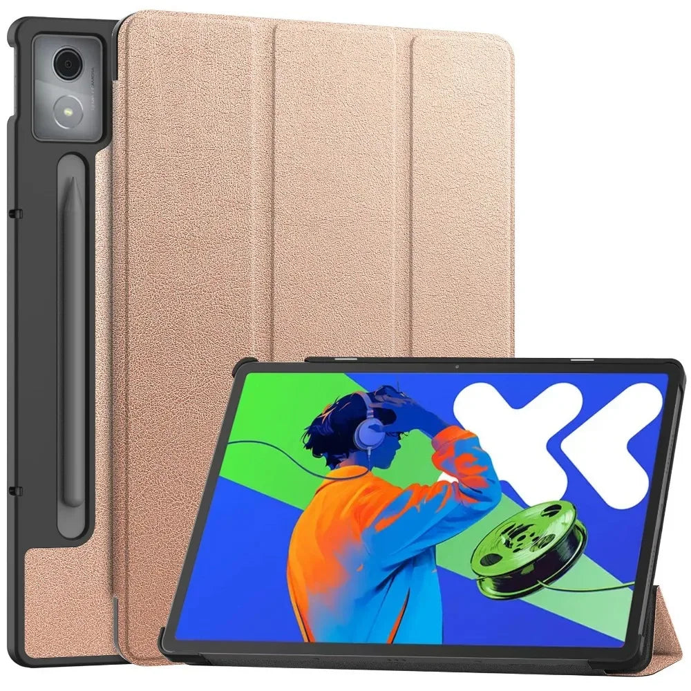 For Xiaoxin Pad Pro 12.7 2025 Tri-Folding Stand Smart Tablet Case for Lenovo XiaoxinPad Xiaoxin Pad Pro 12.7 2025 Cover funda