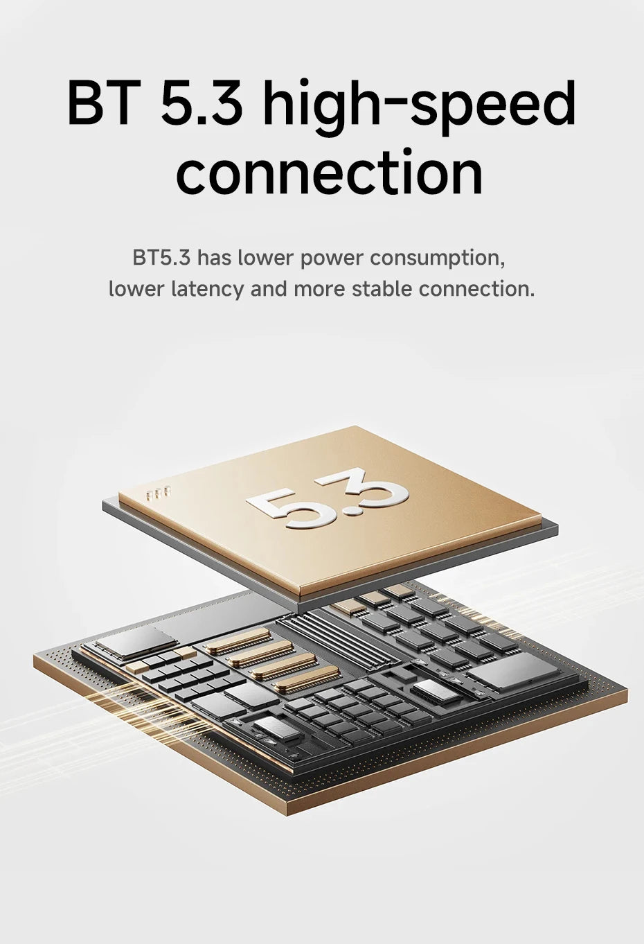 HOCO EQ2 True Wireless Bluetooth 5.3 Earbuds Touch Control Stereo In-Ear Headphones Built-In Microphone Sports Compatible