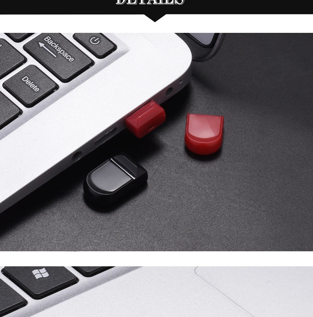 Black Mini Pen Drive 128GB High Speed Memory Stick Pen drive 64GB USB 2.0 Oval Flash Drive Convenient Business Gifts Key Chain