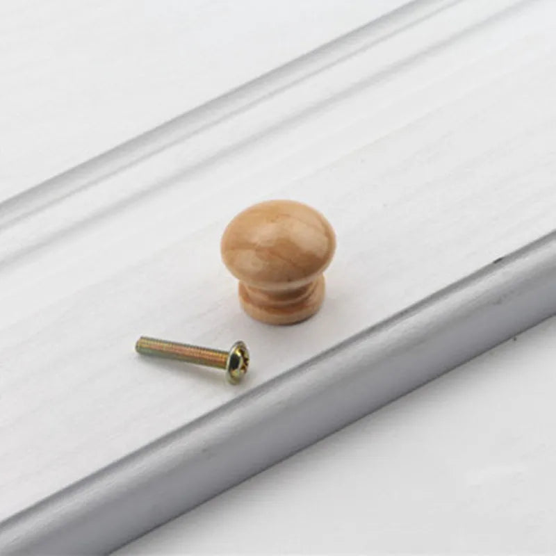 VARMSTUGA Kitchen Cabinet Handle Drawer Solid Wood Furniture Wooden Door Drawer Knobs Cupboard Handles for Furniture