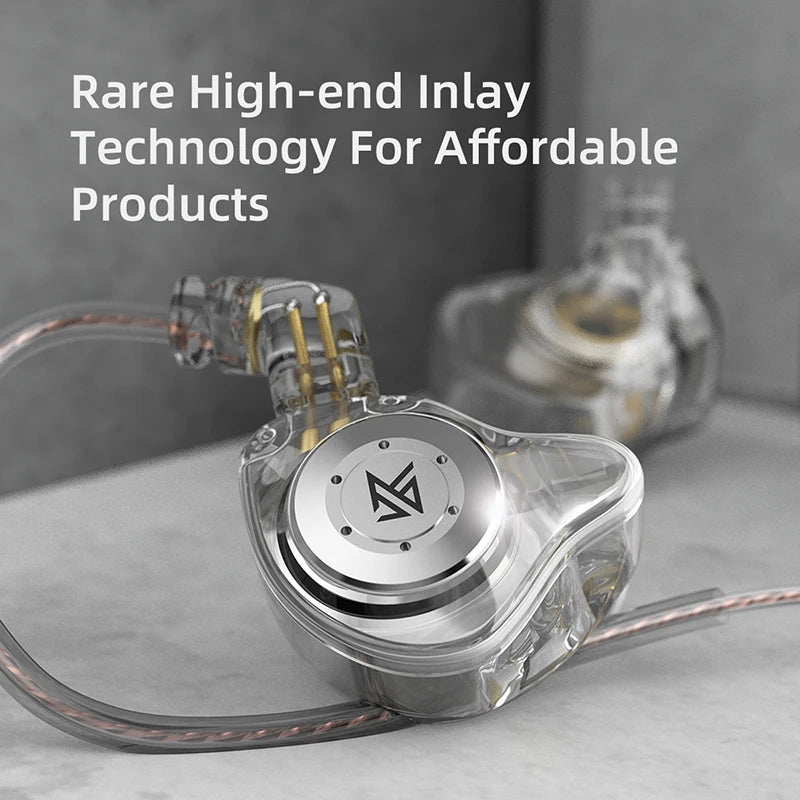 KZ EDX PRO Headphone Metal Wired Earphone HiFi Bass Music DJ Earbuds In Ear Monitor Game Headset With Microphone Audifonos