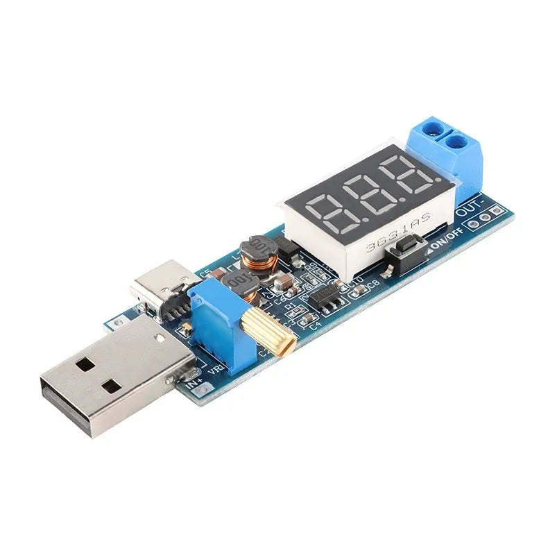 DC-DC 5V to 3.5V / 12V USB Step UP / Down Power Supply Module Adjustable Boost Buck Converter Out DC 1.2V-24V