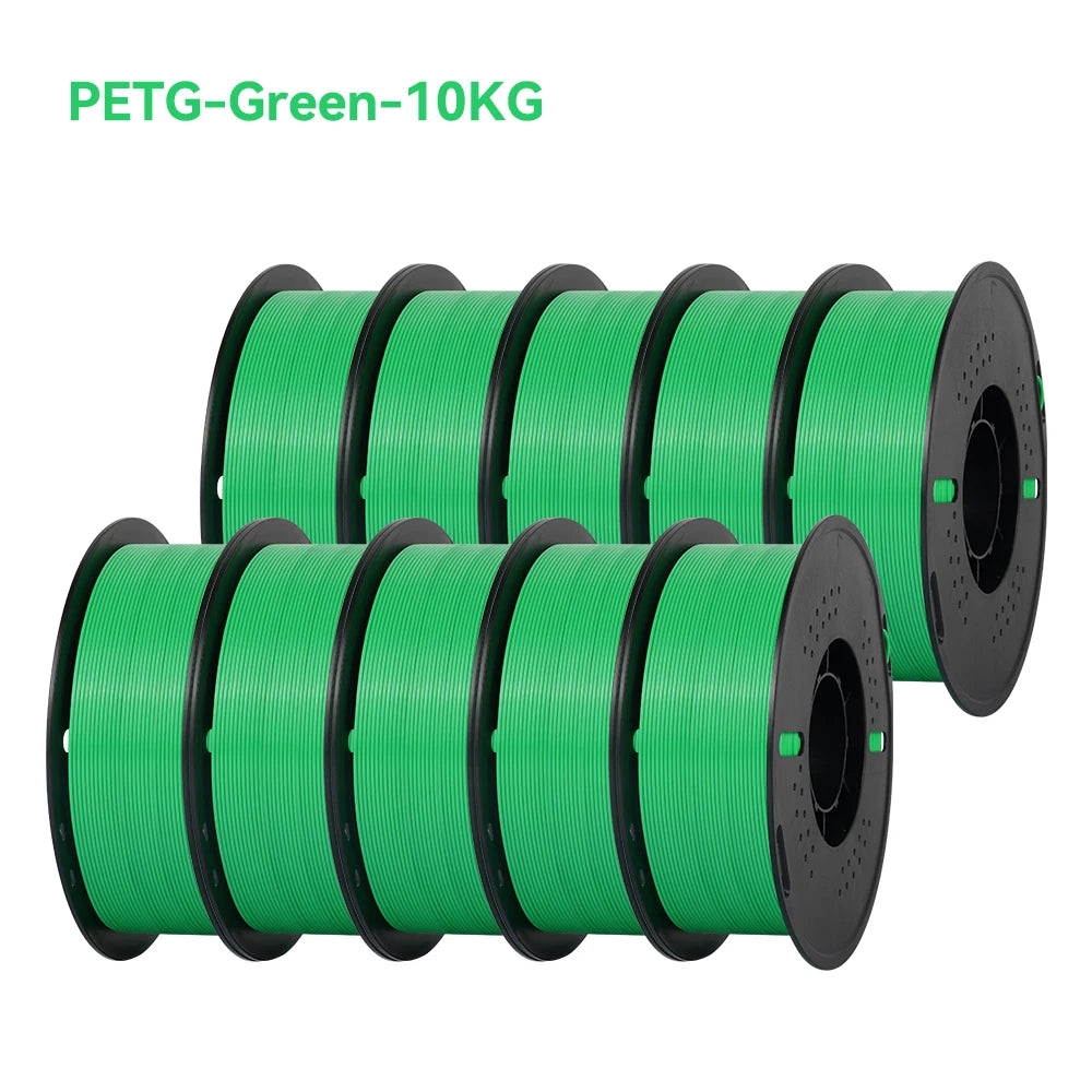 10KG 1.75mm PETG Filament Tangle-Free, High Quality 3D Printing Eco-friendly Plastic Consumables 22LBS, Vacuum Packaging 3D Printing