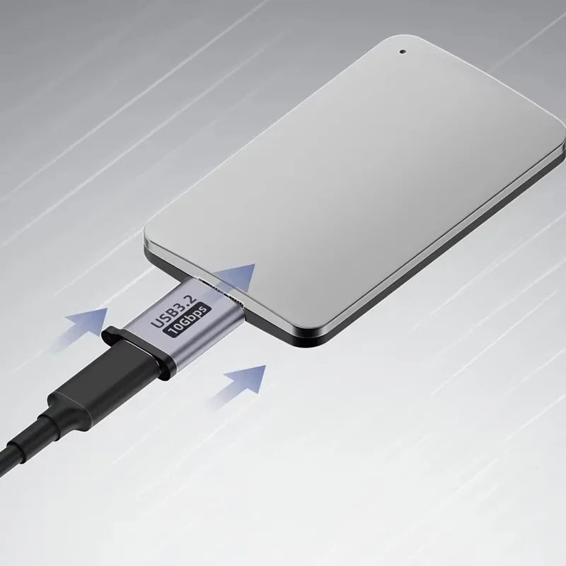 USB C 3.0 Micro B Male To Type C Female Adapter Type-C To Micro B Connector for Laptop External Hard Drive Disk Box Samsung S5