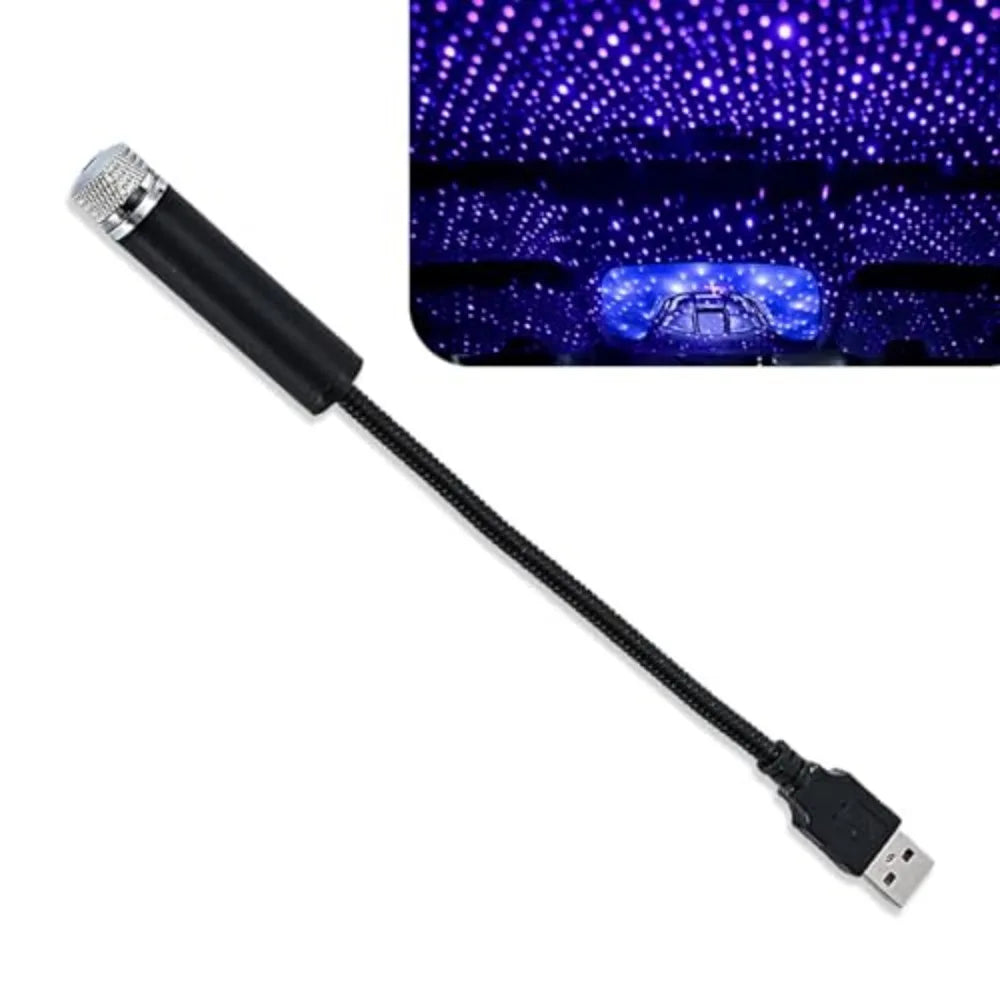 New Mini Car Roof Star Sky Lamp Plug And Play Interior Ambient Car Ceiling Star Lights USB LED Ceiling Spotlight Home
