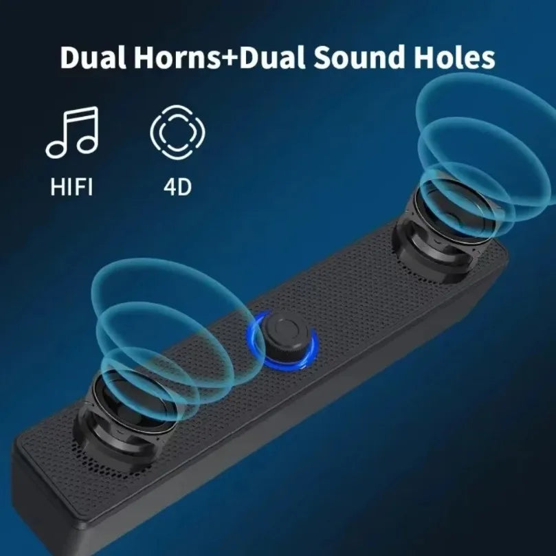 K2852 Series Home Theater Sound Svstem BT 3D Surround Long Soundbar PC Speaker For TV Soundbar Box Subwoofer Stereo Music Box