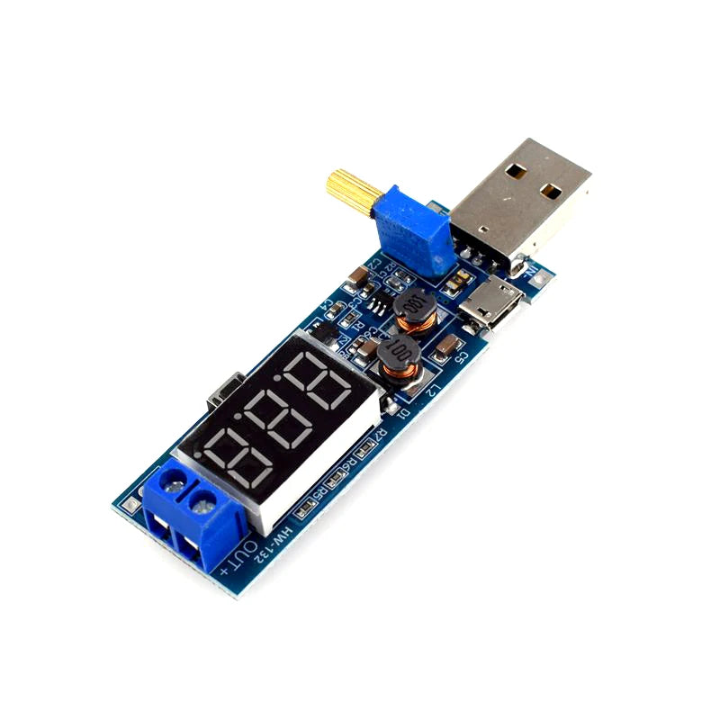 Boost Buck Converter micro USB Step UP / Down Power Supply Module DC-DC 5V to 3.3V / 12V Adjustable Out DC 1.2V-24V