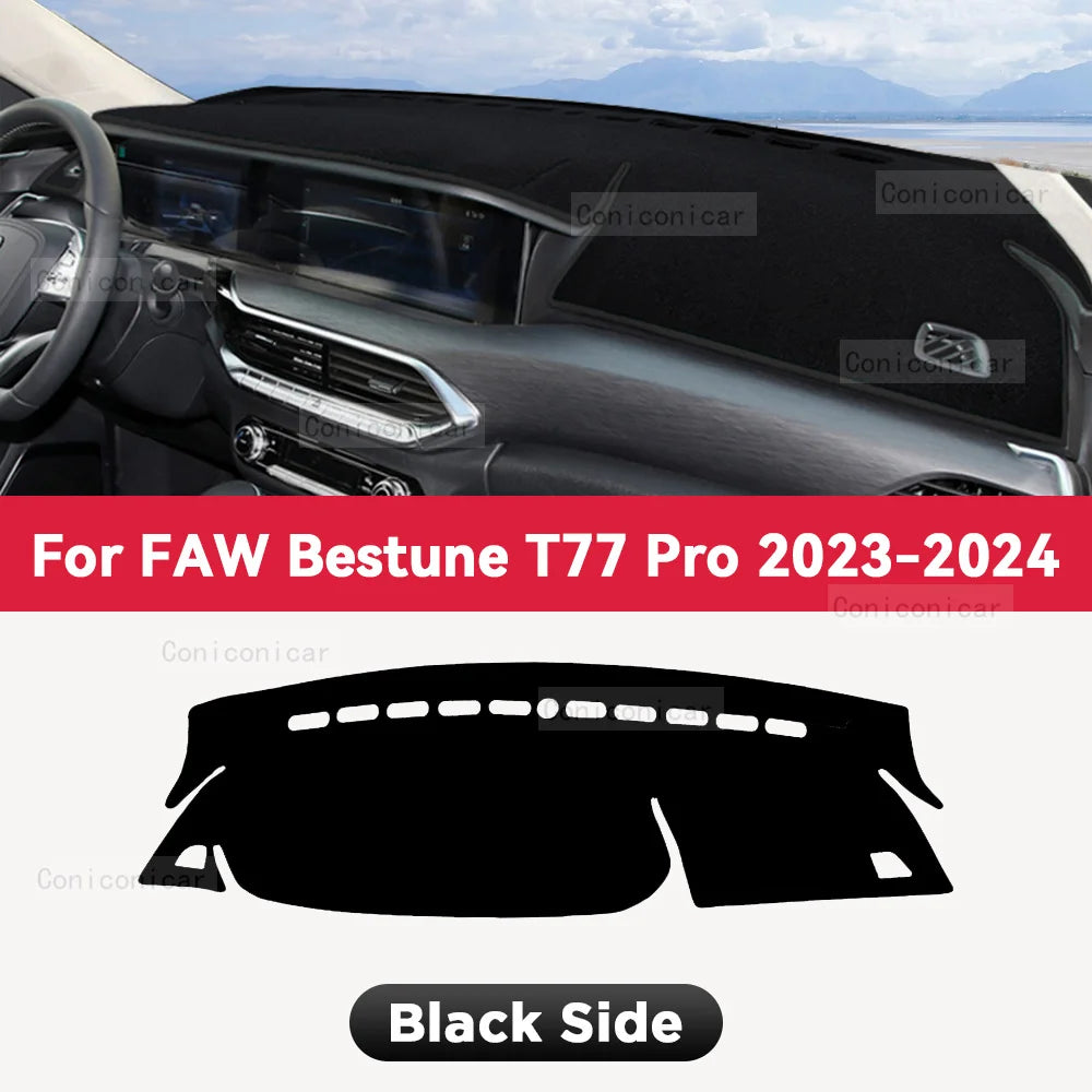 For FAW BESTUNE T77 PRO 2023 2024 Car Dashboard Cover Mat Non-slip Sun Shade Cushion Protective DashMat Pad Interior Accessories