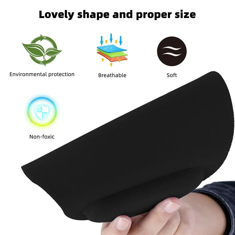 Ergonomic Wrist Rest Mouse Pad with Memory Foam - Non-Slip Gel Support Wrist Pad for Computer PC Laptop, Comfortable Office Desk Mat for Gaming & Work, Pain Relief Wrist Cushion
