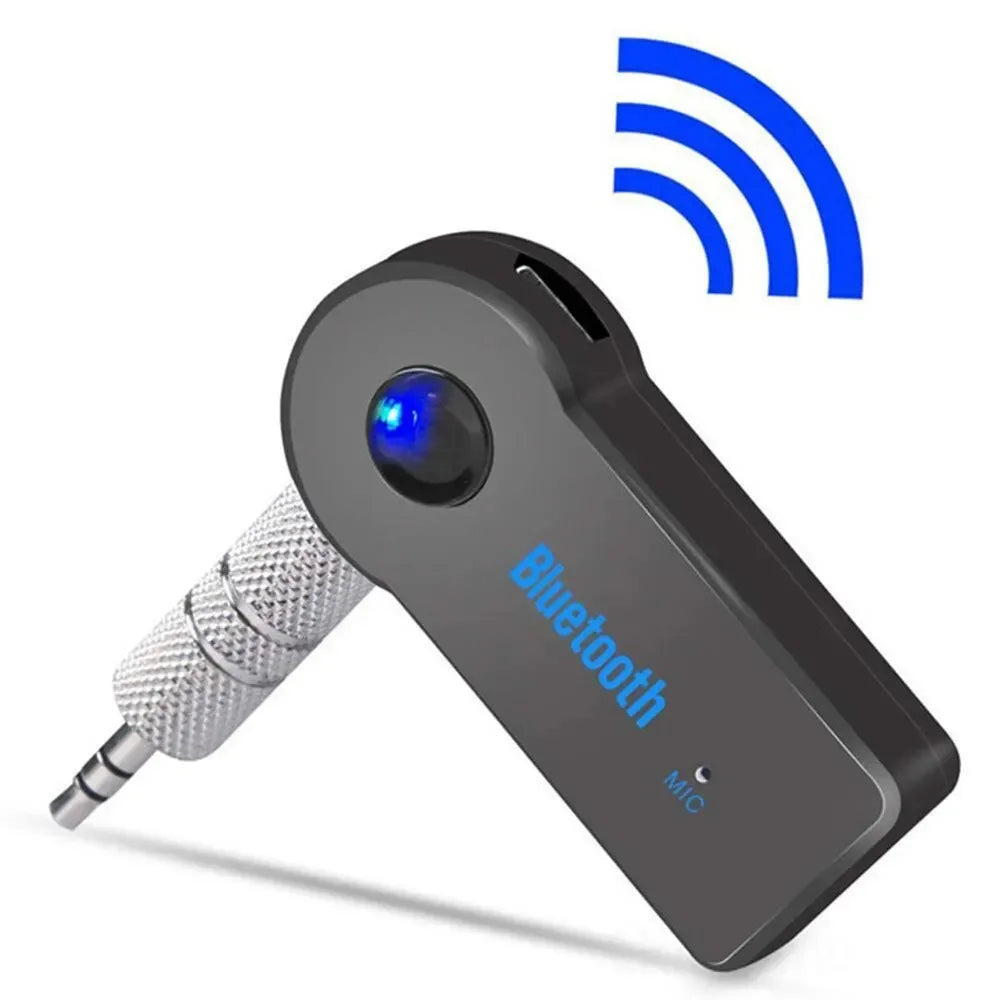 Wireless Bluetooth 5.0 Receiver 3.5mm AUX Adapter for Car Music Audio Handsfree with Mic 2 in 1 Transmitter for Headphone