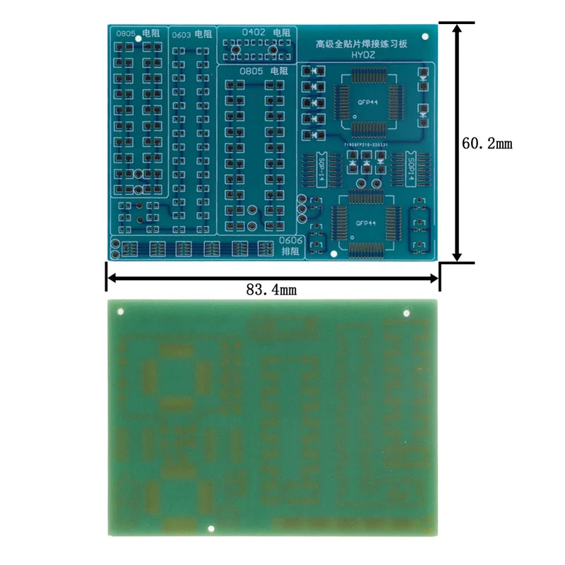 SMD NE555 CD4017 Rotating Flashing LED Components SMT LQFP44 Soldering Practice Board Electronic Circuit Training Suite DIY Kit