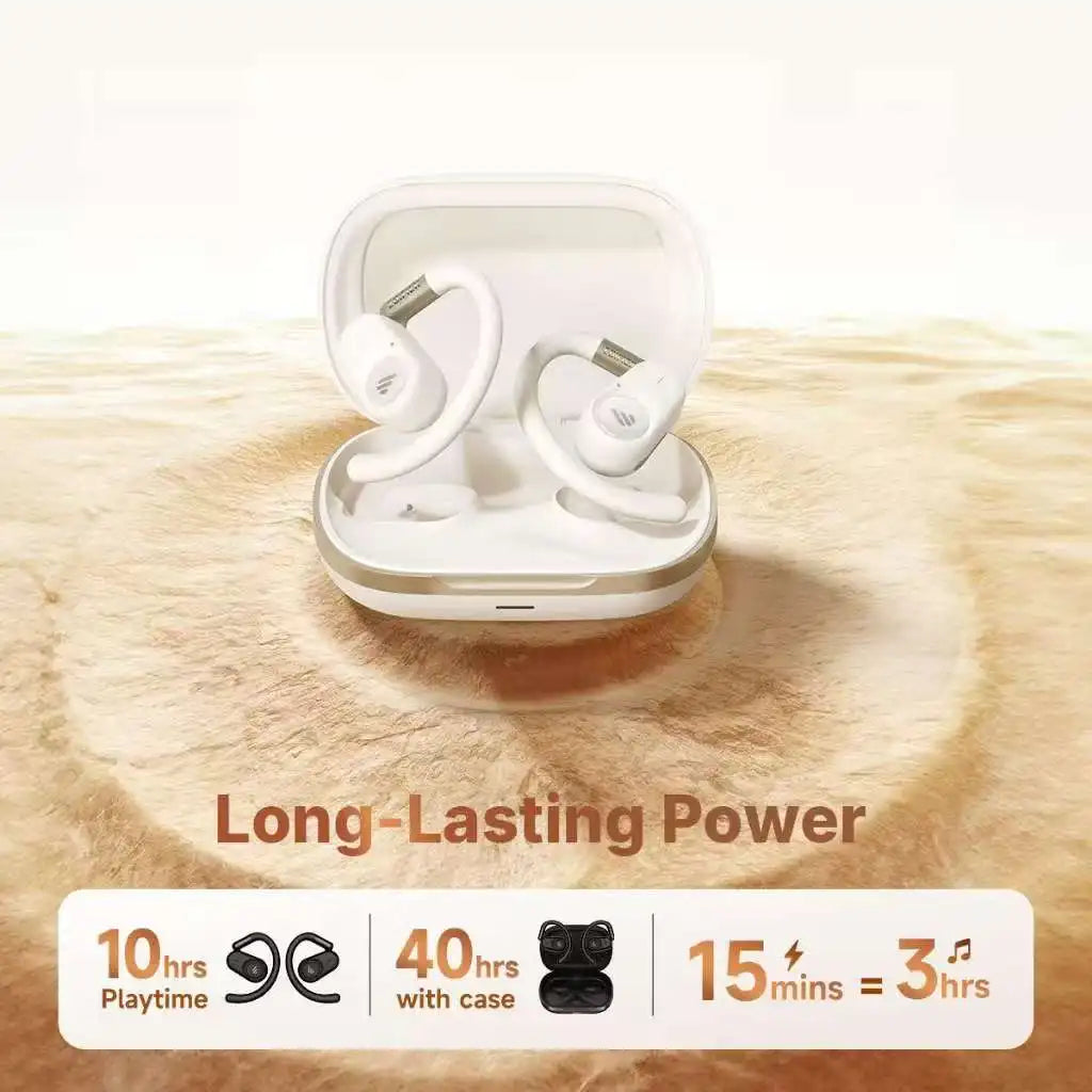 Edifier A6 Open Ear Bluetooth Earphones Ear Hook Headphones Hi-Res Wireless Audio IP55 Waterproof 40hrs Playtime LDAC Codec