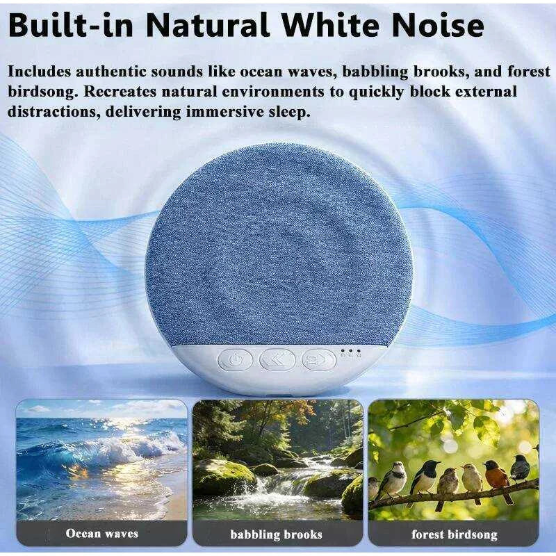 2026 Upgraded Wireless Sleep Aid Pillow Speaker Bluetooth Under Pillow Machine With White Noise 30/60/90 Min Timer Stereo Sound