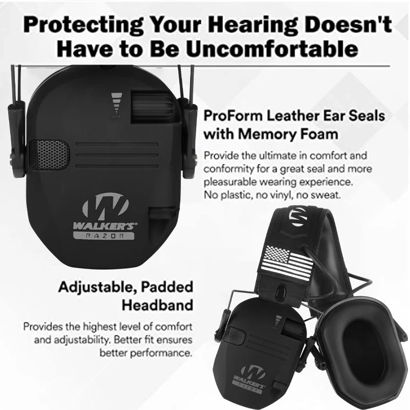 Outdoor hunting/shooting earmuffs actively reduce noise to protect hearing, train tactical headphones to strengthen human voice