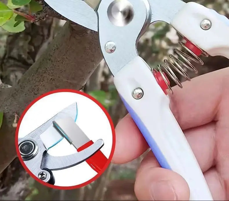 Manual Knife Scissors Sharpener Portable Quick Sharpening Tool for Home Kitchen Garden Pruning Shears Blade Sharpening Accessory