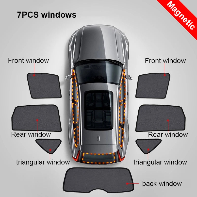 For Honda ACCORD CP 8TH 2008-2012 Car Front Shield Window SunShade Windshield Rear Side Window Curtain Sun Shade Visor
