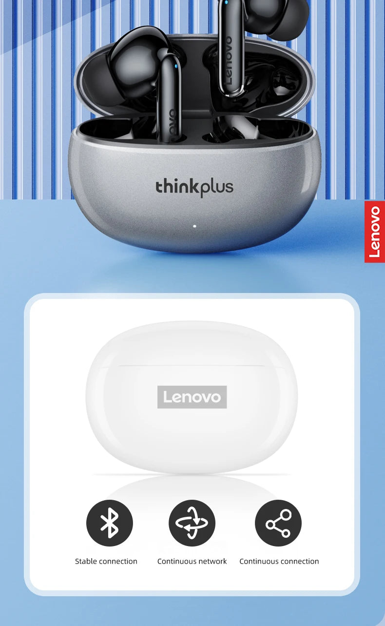 Lenovo Thinkplus XT88 in Ear Bluetooth Earphones with Dual Microphones, Stereo Noise Reduction, Bass HIFI Touch Earbuds