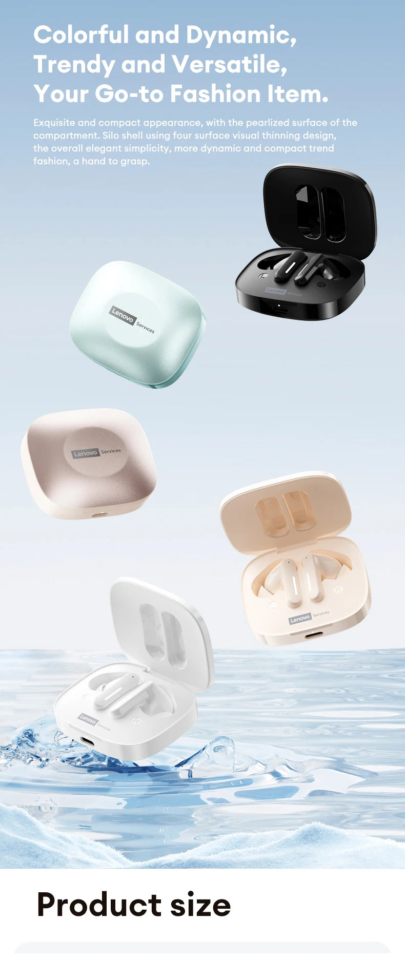 New Lenovo LE209 Wireless Bluetooth Earphone Business Music Bluetooth Headphone HD Call with Mic 30H Battery Life Gaming Headset