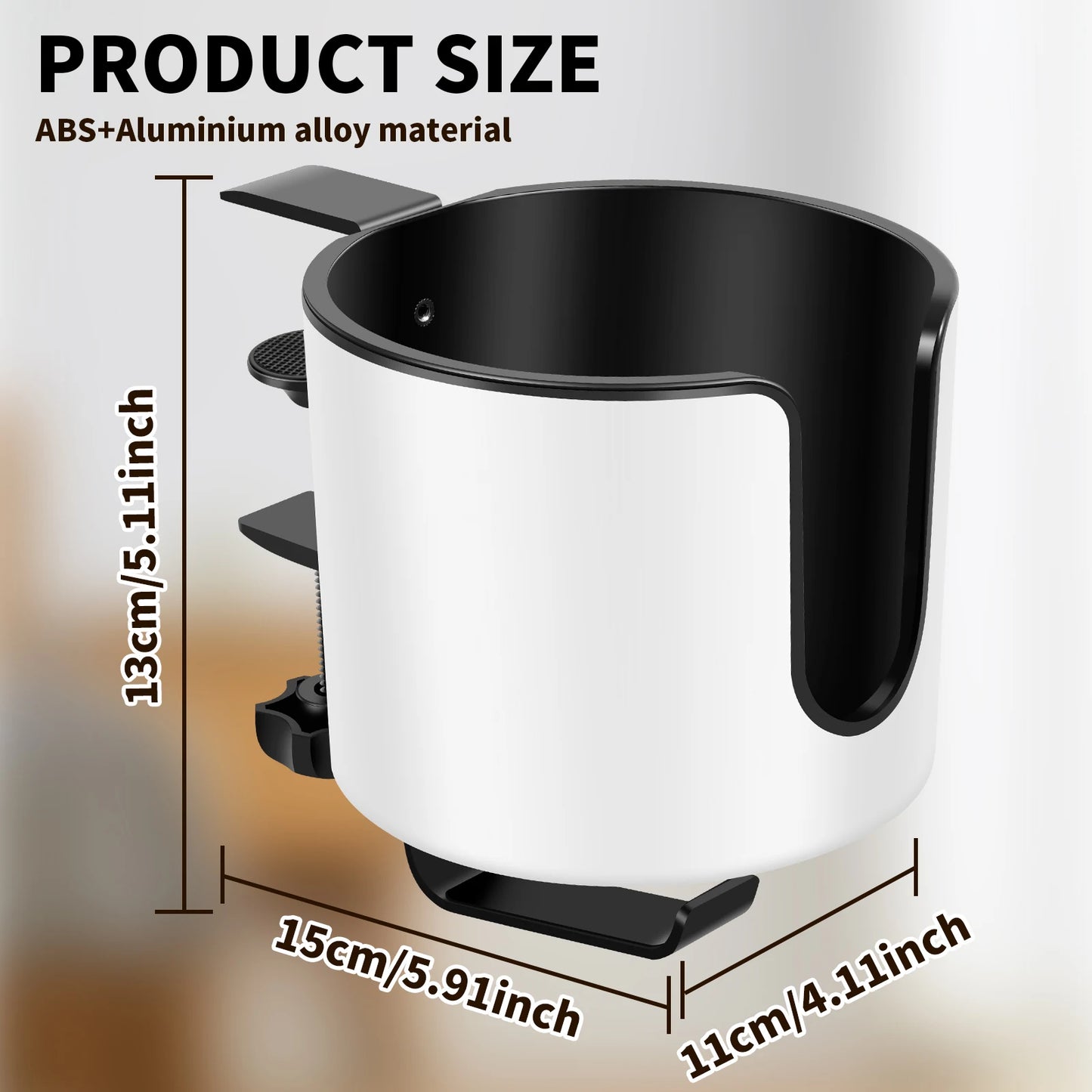 2 IN 1 Headphone Holder Nonslip Adjustable Desk Clamp Cup Rack for Coffee Mugs Water Cups Headphone Gaming Desk Accessories NEW