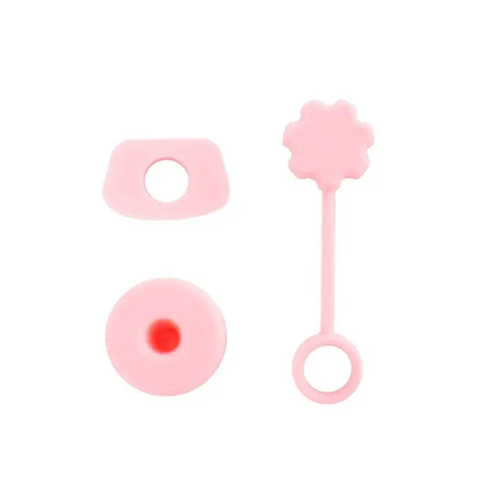 1PC Silicone Straw Plug Splash Proof Drinking Dust Cap Dust-proof Straw Tips Cover Cup Accessory Kitchen Tool Creative Reusable