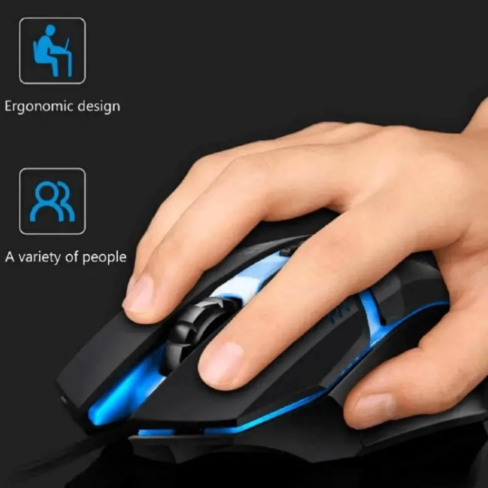 USB RGB Breathing Light Effect Gaming Mouse Wired Mouse Mice Professional Optical Wired Mouse For Computer Laptop PC Home Office